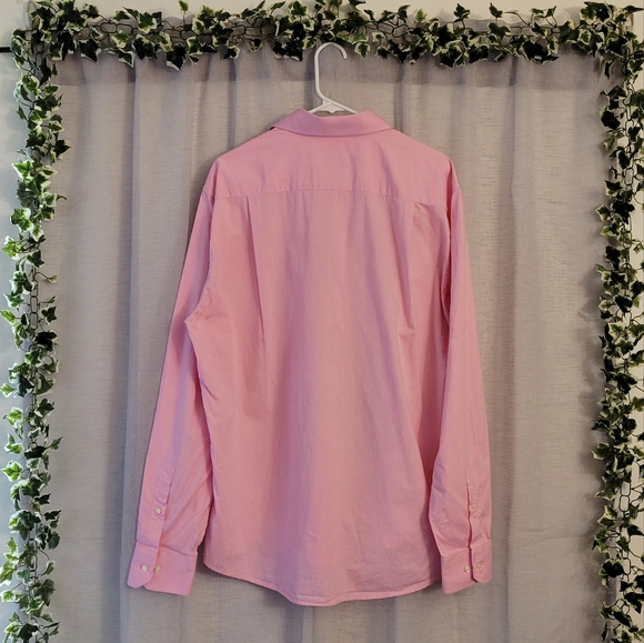 YSL Pink Oxford Cotton Point Collar Dress Longsleeve Shirt - Picture 8 of 11